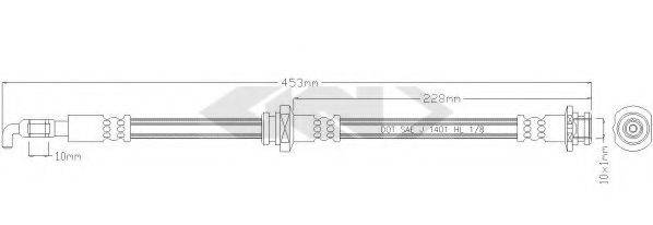 SPIDAN 39852 Тормозной шланг