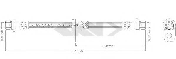 SPIDAN 39873 Тормозной шланг