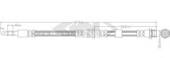 SPIDAN 39989 Тормозной шланг