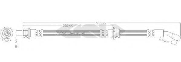 SPIDAN 38575 Тормозной шланг