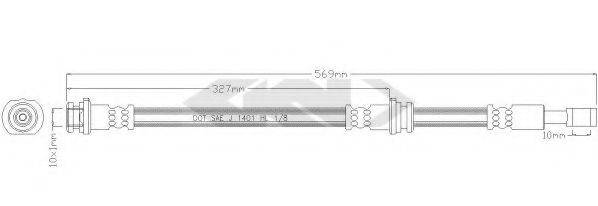 SPIDAN 38620 Тормозной шланг