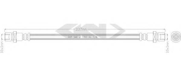 SPIDAN 38671 Тормозной шланг