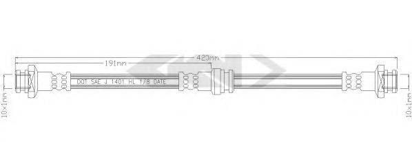 SPIDAN 38701 Тормозной шланг