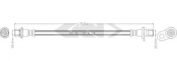 SPIDAN 38717 Тормозной шланг