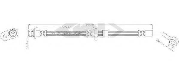 SPIDAN 38843 Тормозной шланг