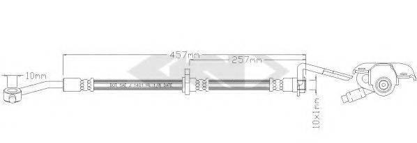 SPIDAN 338680 Тормозной шланг