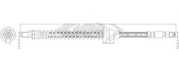 SPIDAN 338819 Тормозной шланг