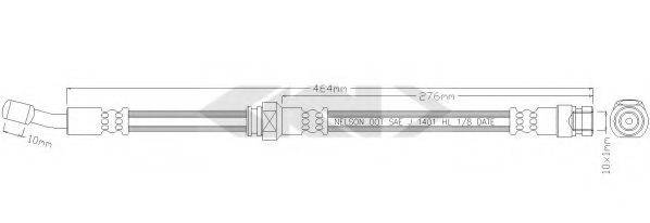 SPIDAN 338830 Тормозной шланг