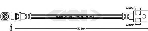 SPIDAN 339004 Тормозной шланг