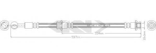 SPIDAN 339007 Тормозной шланг