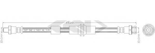 SPIDAN 339164 Тормозной шланг