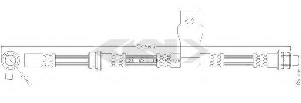 SPIDAN 340343 Тормозной шланг