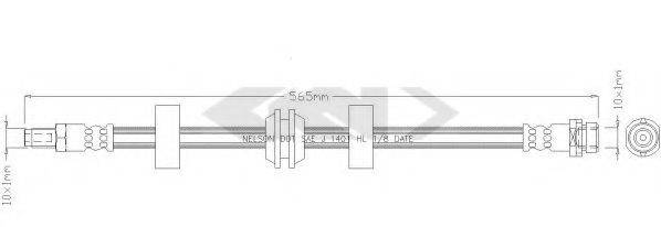 SPIDAN 339107 Тормозной шланг