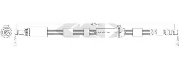 SPIDAN 340449 Тормозной шланг