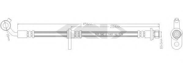 SPIDAN 339154 Тормозной шланг