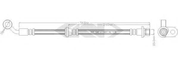 SPIDAN 339138 Тормозной шланг