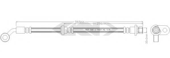 SPIDAN 339139 Тормозной шланг