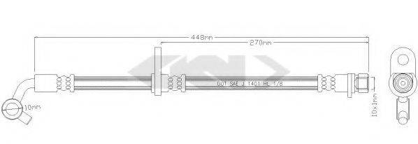 SPIDAN 339140 Тормозной шланг