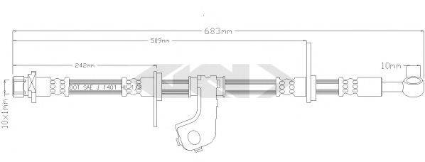 SPIDAN 339216 Тормозной шланг