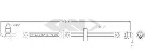 SPIDAN 339683 Тормозной шланг
