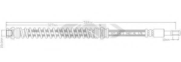 SPIDAN 339707 Тормозной шланг