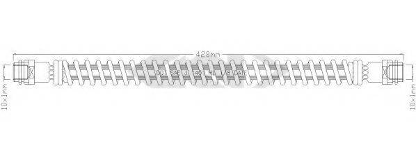 SPIDAN 340451 Тормозной шланг