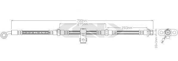 SPIDAN 339268 Тормозной шланг