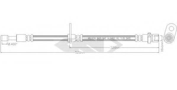 SPIDAN 339277 Тормозной шланг