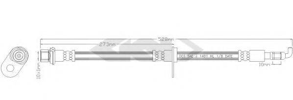 SPIDAN 339301 Тормозной шланг