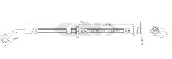 SPIDAN 340214 Тормозной шланг