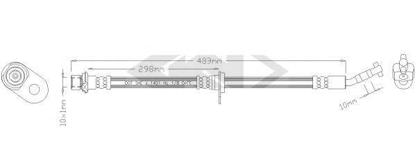 SPIDAN 340557 Тормозной шланг