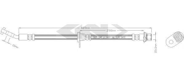 SPIDAN 340558 Тормозной шланг