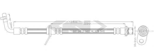 SPIDAN 340564 Тормозной шланг