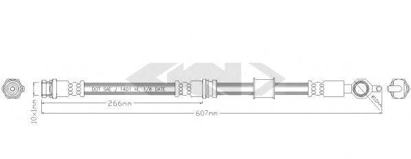 SPIDAN 340569 Тормозной шланг