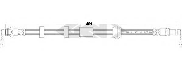 SPIDAN 340454 Тормозной шланг