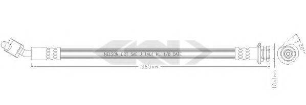 SPIDAN 340345 Тормозной шланг