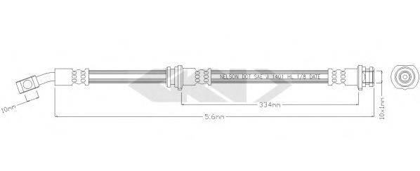 SPIDAN 340573 Тормозной шланг