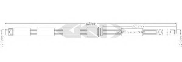 SPIDAN 340002 Тормозной шланг