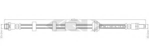 SPIDAN 339969 Тормозной шланг