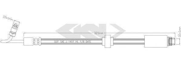 SPIDAN 340576 Тормозной шланг