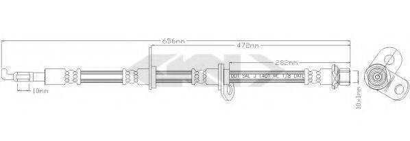 SPIDAN 340413 Тормозной шланг
