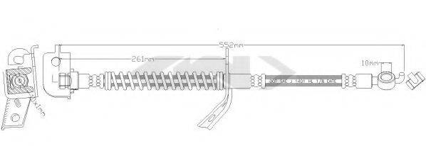 SPIDAN 340269 Тормозной шланг