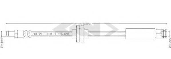 SPIDAN 340464 Тормозной шланг