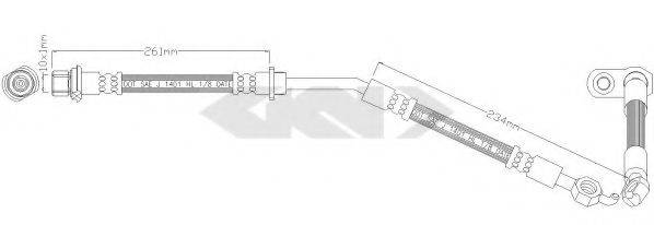 SPIDAN 340414 Тормозной шланг