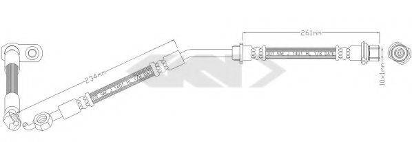 SPIDAN 340380 Тормозной шланг