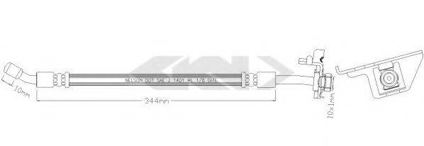 SPIDAN 340239 Тормозной шланг