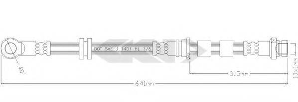 SPIDAN 340316 Тормозной шланг