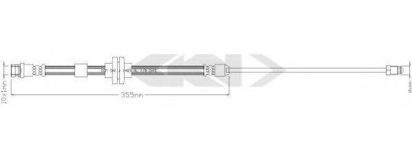 SPIDAN 340478 Тормозной шланг