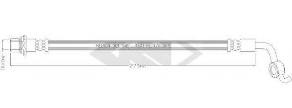 SPIDAN 340421 Тормозной шланг