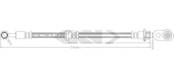 SPIDAN 340632 Тормозной шланг